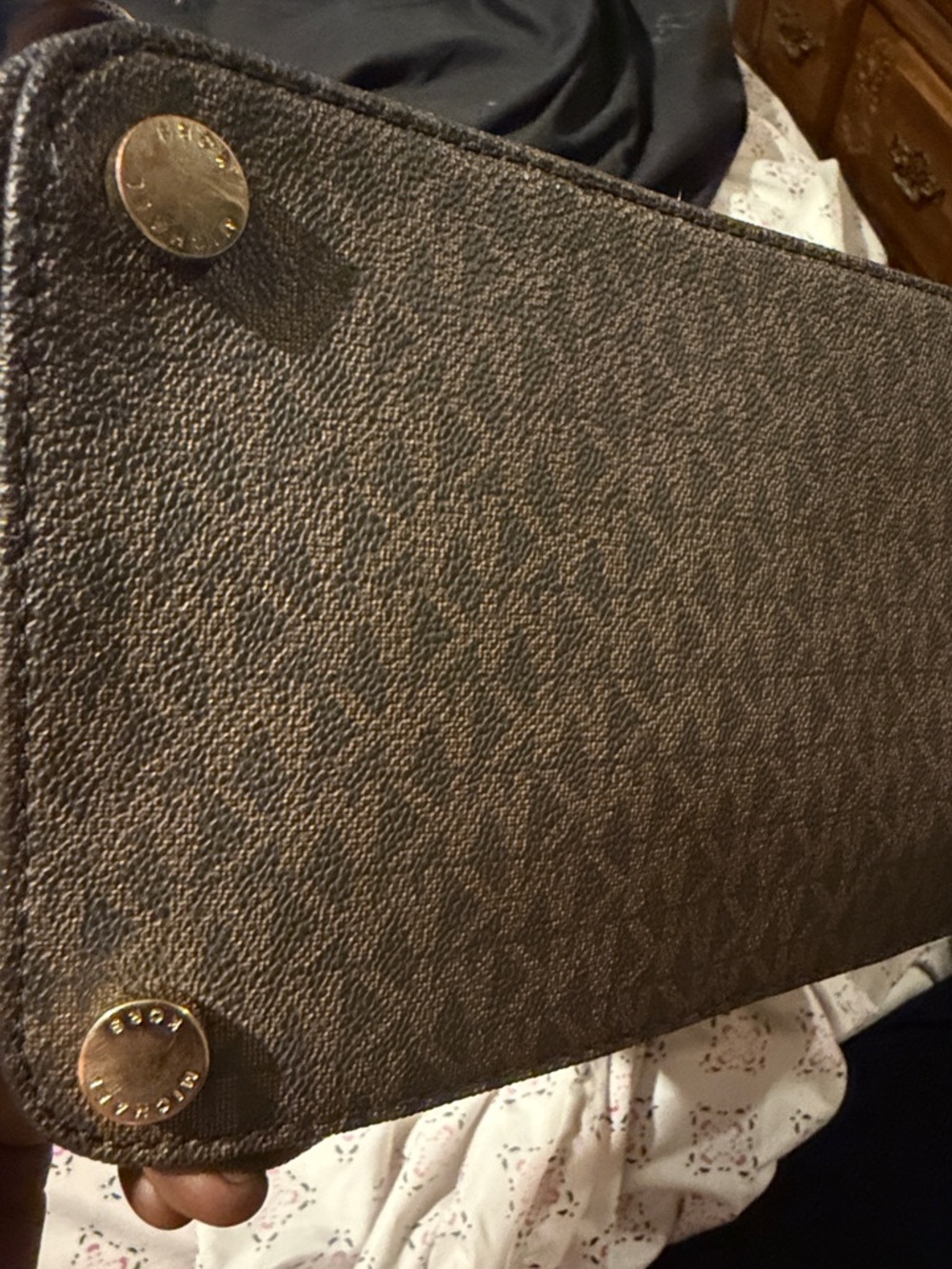 Michael Kors Morgan Large Tote Handbag Brown 38H6GOGT3B - Picture 5 of 6